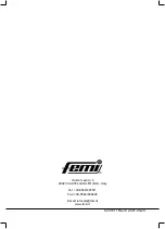 Preview for 160 page of Femi N265XL User Manual