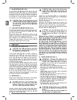 Preview for 18 page of Femi NG 120 Instructions For Use And Maintenance Manual