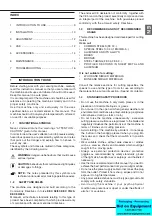 Предварительный просмотр 3 страницы Femi NG200 Instructions For Use And Maintenance Manual