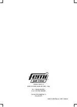 Предварительный просмотр 136 страницы Femi TR 1030DB User Manual