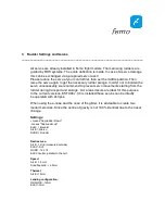 Preview for 5 page of Femo Apus4 Operating Instructions Manual