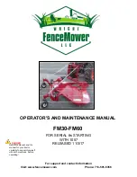 Fence Mower FM30 Operator And  Maintenance Manual preview