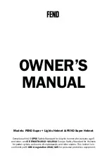 Предварительный просмотр 1 страницы FEND Super + Lights Owner'S Manual