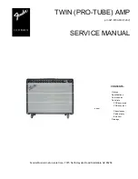 Fender 021-5700-000 Service Manual preview