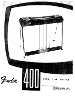 Preview for 1 page of Fender 400 PEDAL STEEL GUITAR Manual