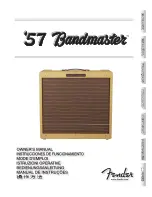 Предварительный просмотр 1 страницы Fender '57 Bandmaster Owner'S Manual