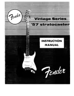 Fender '57 Instruction Manual preview