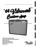 Предварительный просмотр 1 страницы Fender '64 Vibroverb Custom-Amp Operating Instructions Manual