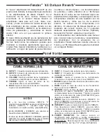 Предварительный просмотр 8 страницы Fender 65 Deluxe Reverb Operating Instructions Manual