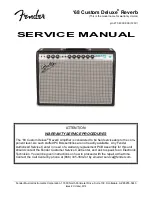 Fender 68 Custom Deluxe Reverb Service Manual предпросмотр