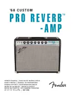 Preview for 1 page of Fender '68 CUSTOM PRO REVERB Owner'S Manual