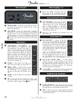 Preview for 30 page of Fender 6946000000 Owner'S Manual