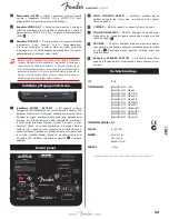 Preview for 39 page of Fender 6946000000 Owner'S Manual