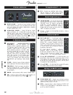 Preview for 42 page of Fender 6946000000 Owner'S Manual