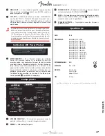 Preview for 47 page of Fender 6946000000 Owner'S Manual