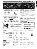 Preview for 7 page of Fender 800 Pro Operating Instructions Manual