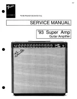 Предварительный просмотр 1 страницы Fender '93 Super Amp Service Manual