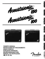 Fender Acoustasonic 100 Ower'S Manual preview