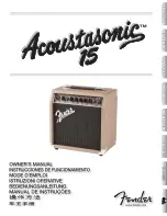 Предварительный просмотр 1 страницы Fender ACOUSTASONIC 15 Owner'S Manual