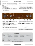 Предварительный просмотр 6 страницы Fender ACOUSTASONIC 15 Owner'S Manual