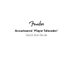 Fender Acoustasonic Player Telecaster Quick Start Manual preview