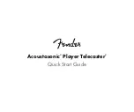 Предварительный просмотр 1 страницы Fender Acoustasonic Player Telecaster Quick Start Manual