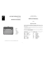 Fender Acoustasonic Pro Service Manual preview