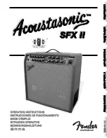 Предварительный просмотр 1 страницы Fender Acoustasonic SFX II Operating Instructions Manual