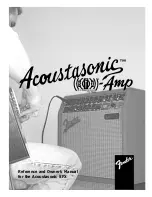 Fender Acoustasonic SFX Reference And Owner'S Manual предпросмотр