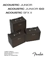 Preview for 1 page of Fender Acoustic Junior Owner'S Manual