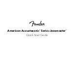 Fender Americal Acoustasonic Jazzmaster Series Quick Start Manual preview