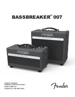 Fender BASSBREAKER 007 Owner'S Manual предпросмотр