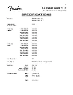 Preview for 3 page of Fender BASSBREAKER 15 Combo Service Manual