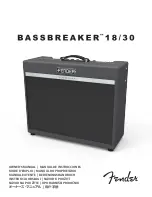 Preview for 1 page of Fender BASSBREAKER 18/30 Owner'S Manual