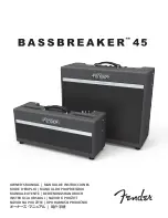 Предварительный просмотр 1 страницы Fender BASSBREAKER 45 Owner'S Manual