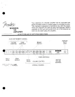 Предварительный просмотр 3 страницы Fender Bassman 135 Owner'S Manual