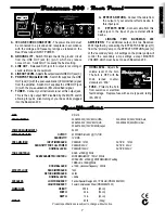 Предварительный просмотр 7 страницы Fender Bassman 200 Operating Instructions Manual