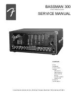 Preview for 1 page of Fender Bassman 300 Service Manual