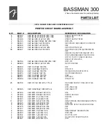 Preview for 6 page of Fender Bassman 300 Service Manual