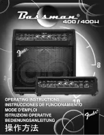 Fender Bassman 400 Operating Instructions Manual preview