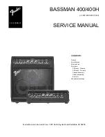 Preview for 1 page of Fender Bassman 400 Service Manual