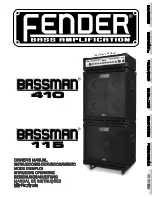 Предварительный просмотр 1 страницы Fender Bassman 410 Owner'S Manual