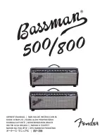 Предварительный просмотр 1 страницы Fender Bassman 500 Owner'S Manual