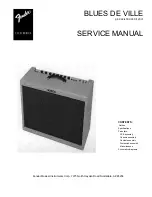 Fender BLUES DE VILLE Service Manual предпросмотр