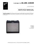 Предварительный просмотр 13 страницы Fender Blues Junior Service Manual