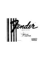 Fender BULLET GUITAR Manual preview