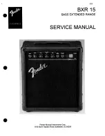 Fender BXR 15 Service Manual предпросмотр