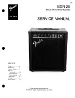 Fender BXR 25 Service Manual предпросмотр