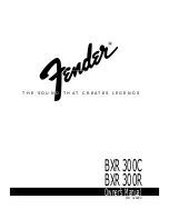 Fender BXR 300C Owner'S Manual preview