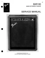 Fender BXR 60 Service Manual предпросмотр